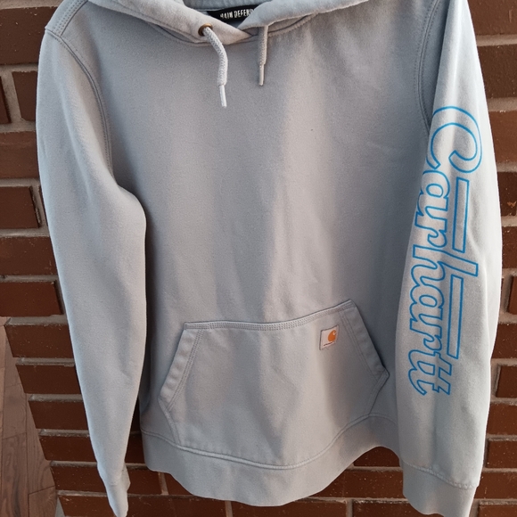 CARHARTT Rain Defender (M 8-10) Hoodie Heather Grey - Picture 12 of 12